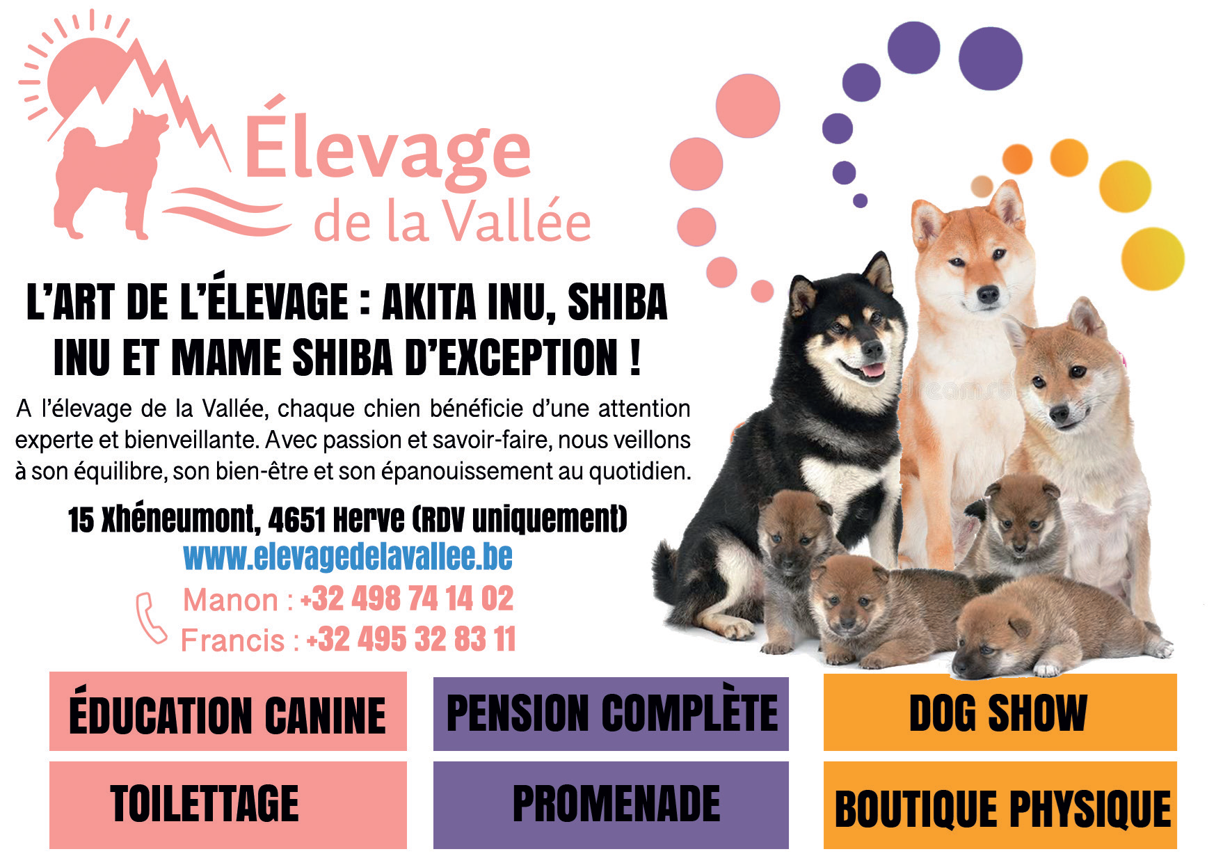 Élevage de la Vallée srl – ÉLEVEUR DE CHIENS