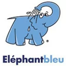 Elephant bleu