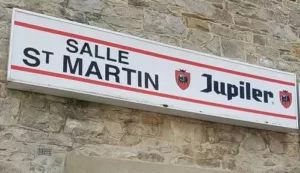 Panneau Salle Saint Martin Naast ASBL. Location Salle de Fête, Banquet et Événementiel près de Soignies Hainaut.