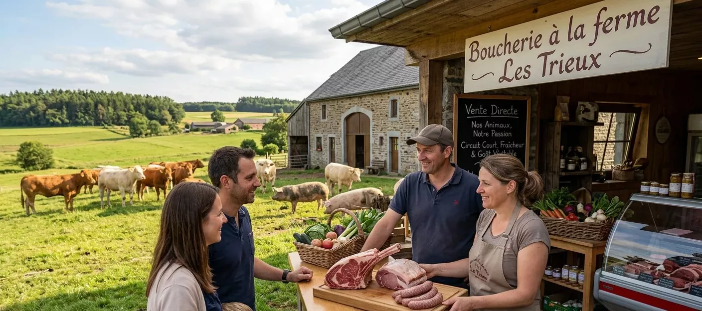 BOUCHERIE À LA FERME LES TRIEUX