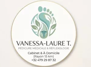 Mme TRONION Vanessa-Laure, spécialisée en pédicure médicale et réflexologie plantaire en cabinet.